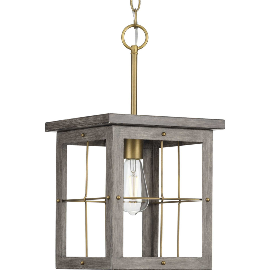 Progress Hedgerow P500317-175 Pendant Light - Distressed Brass