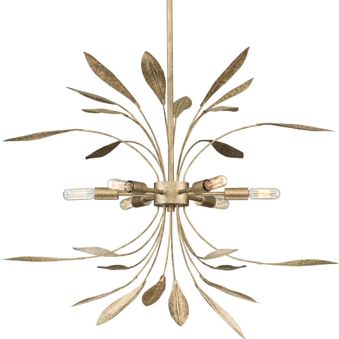 Progress Mariposa P500415-168 Chandelier Light - Antique Gold