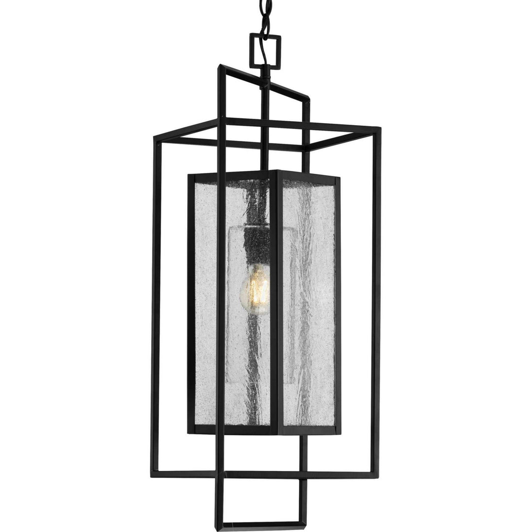 Progress Lighting P550089-031 Navarre One Light Hanging Lantern Outdoor Black