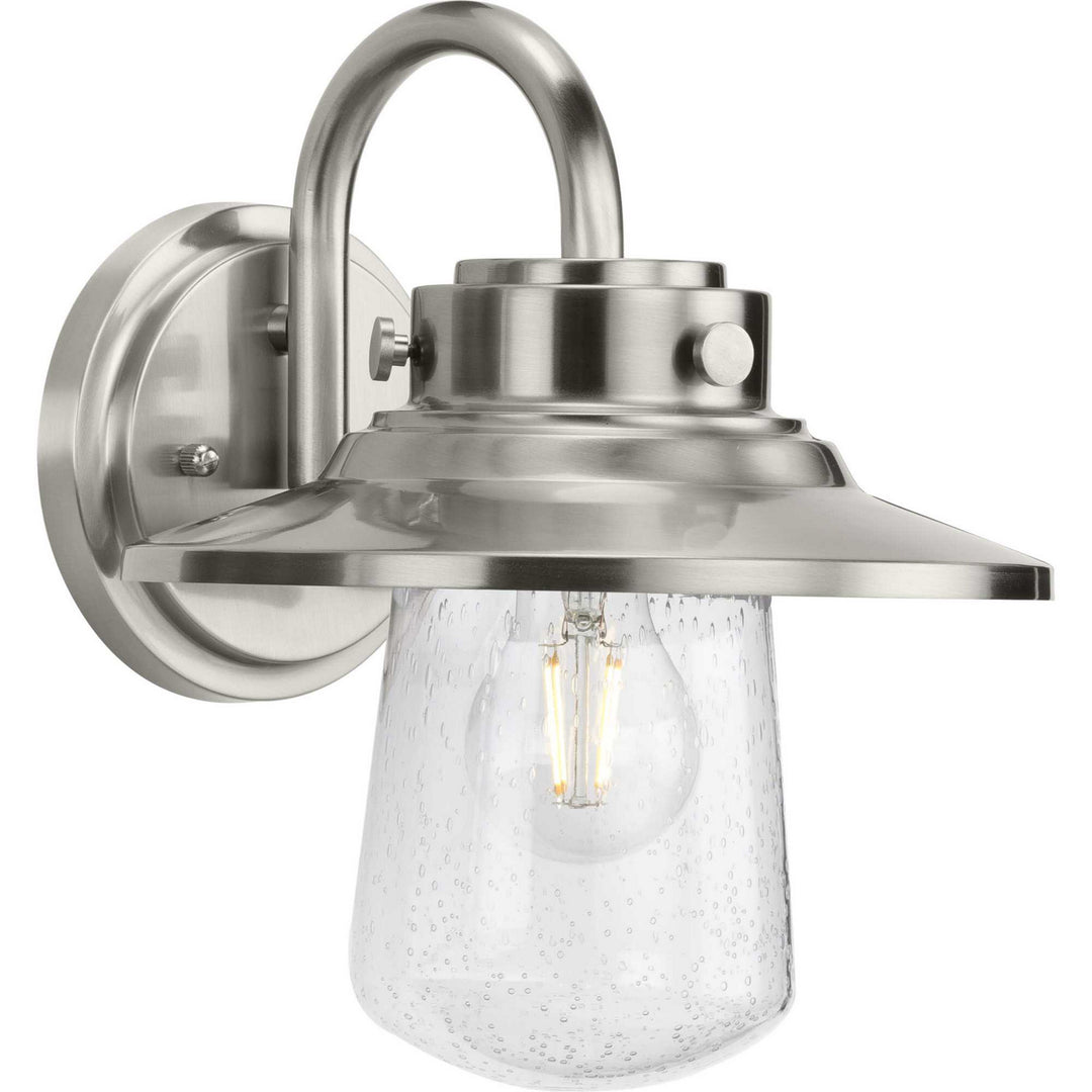 Progress Lighting P560263-135 Tremont One Light Wall Lantern Outdoor Pewter, Nickel, Silver