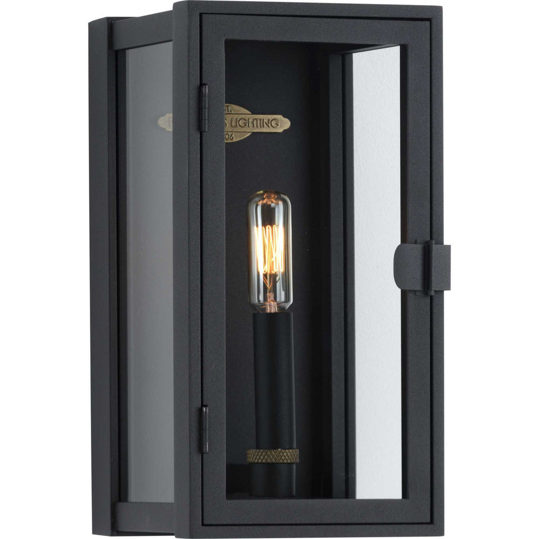 Progress Lighting P560267-031 Stature One Light Wall Lantern Outdoor Black