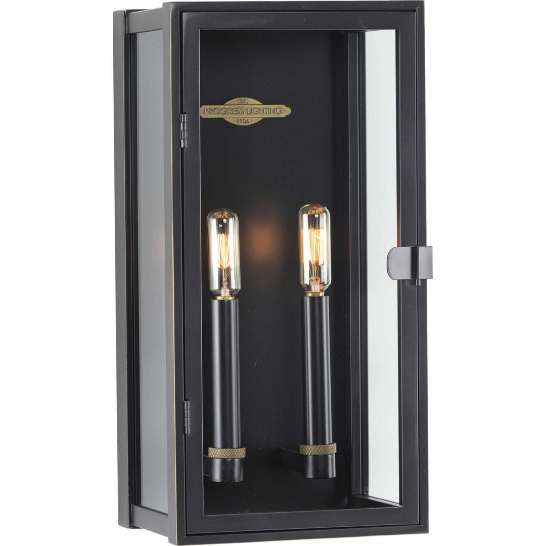 Progress Lighting P560268-108 Stature Two Light Wall Lantern Outdoor Bronze / Dark