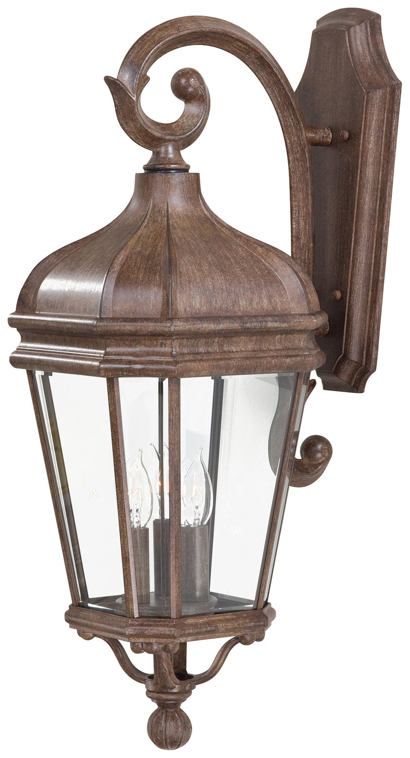 Minka-Lavery Lighting 8692-61 Harrison Three Light Wall Mount Outdoor Bronze / Dark