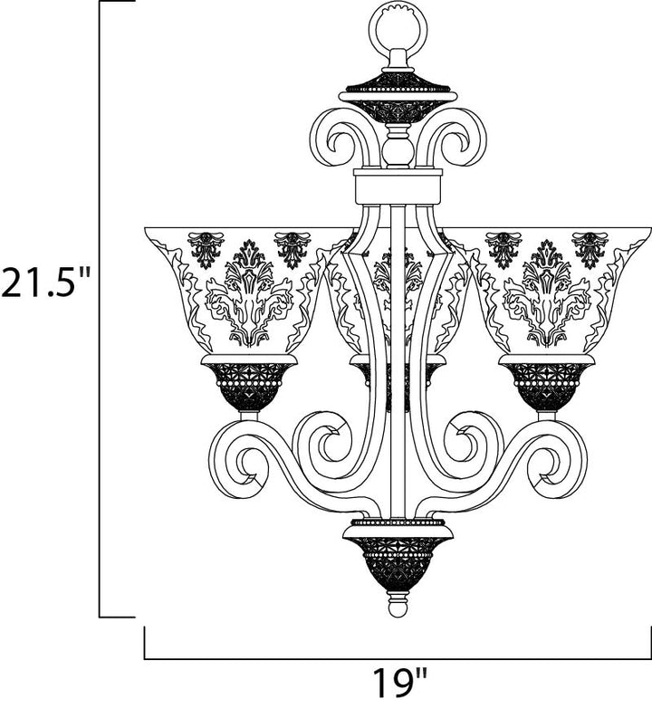 Maxim Symphony 11235SAOI Chandelier Light - Oil Rubbed Bronze
