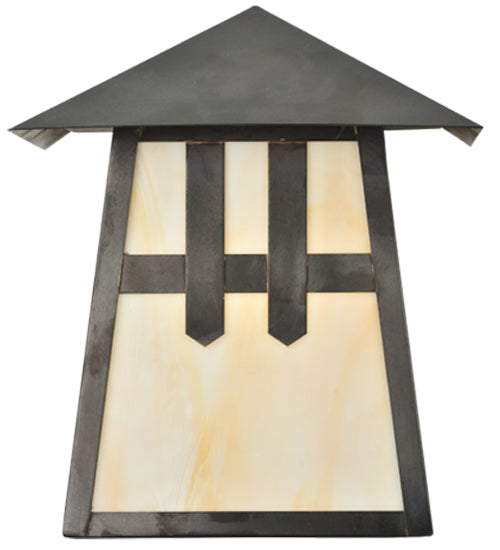 Meyda Tiffany Lighting 112383 Stillwater One Light Wall Sconce Outdoor Bronze / Dark