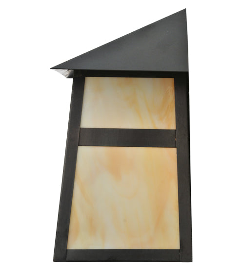 Meyda Tiffany Lighting 112383 Stillwater One Light Wall Sconce Outdoor Bronze / Dark