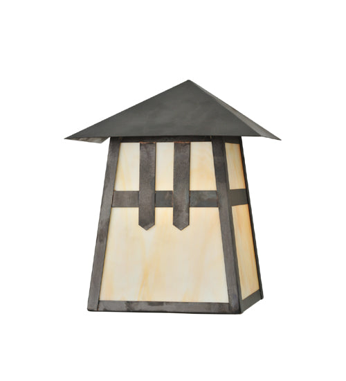 Meyda Tiffany Lighting 112383 Stillwater One Light Wall Sconce Outdoor Bronze / Dark