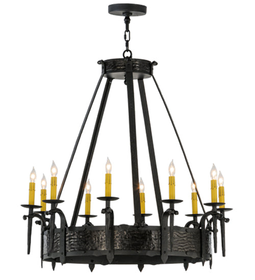 Meyda Tiffany Costello 112388 Chandelier Light - Wrought Iron