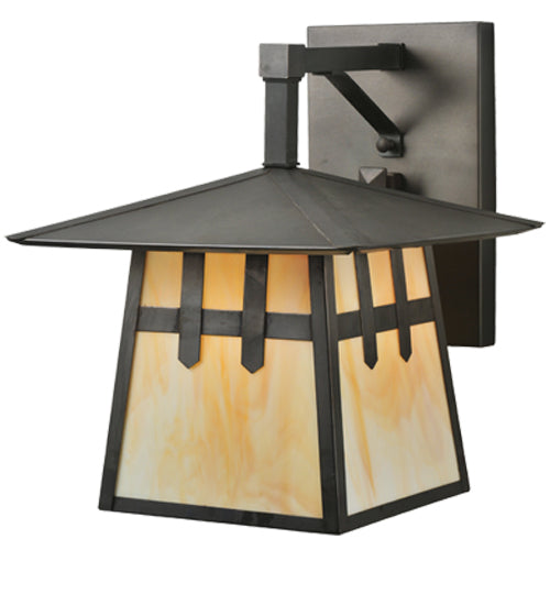Meyda Tiffany Lighting 112389 Stillwater One Light Wall Sconce Outdoor Bronze / Dark