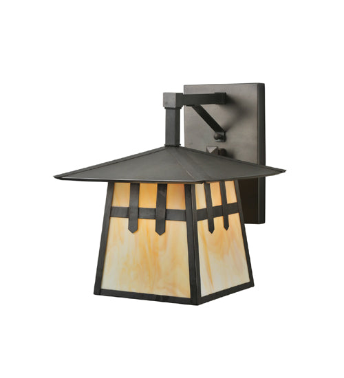 Meyda Tiffany Lighting 112389 Stillwater One Light Wall Sconce Outdoor Bronze / Dark