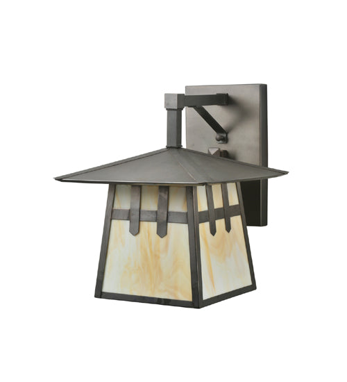 Meyda Tiffany Lighting 112389 Stillwater One Light Wall Sconce Outdoor Bronze / Dark