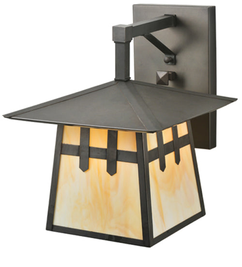Meyda Tiffany Lighting 112389 Stillwater One Light Wall Sconce Outdoor Bronze / Dark