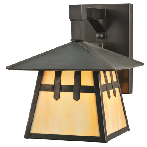 Meyda Tiffany Lighting 112391 Stillwater One Light Wall Sconce Outdoor Bronze / Dark