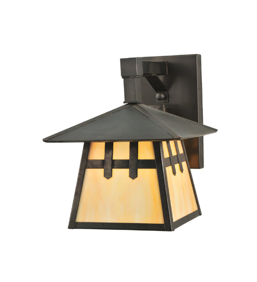Meyda Tiffany Lighting 112391 Stillwater One Light Wall Sconce Outdoor Bronze / Dark