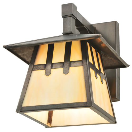 Meyda Tiffany Lighting 112391 Stillwater One Light Wall Sconce Outdoor Bronze / Dark