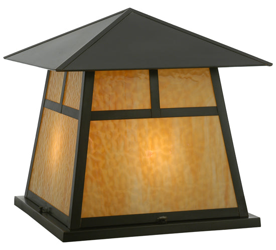 Meyda Tiffany Lighting 112417 Stillwater Four Light Pier Mount Outdoor Bronze / Dark