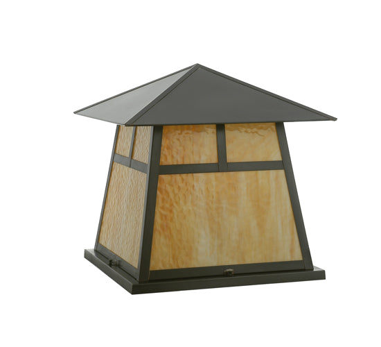 Meyda Tiffany Lighting 112417 Stillwater Four Light Pier Mount Outdoor Bronze / Dark
