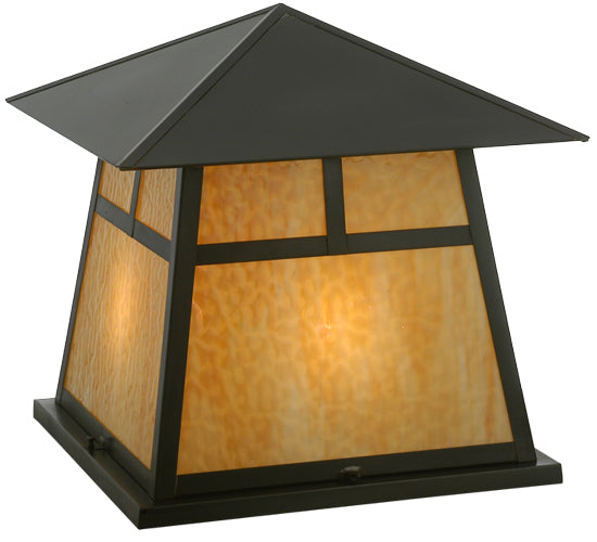 Meyda Tiffany Lighting 112417 Stillwater Four Light Pier Mount Outdoor Bronze / Dark