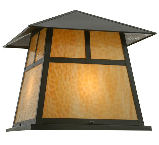 Meyda Tiffany Lighting 112417 Stillwater Four Light Pier Mount Outdoor Bronze / Dark
