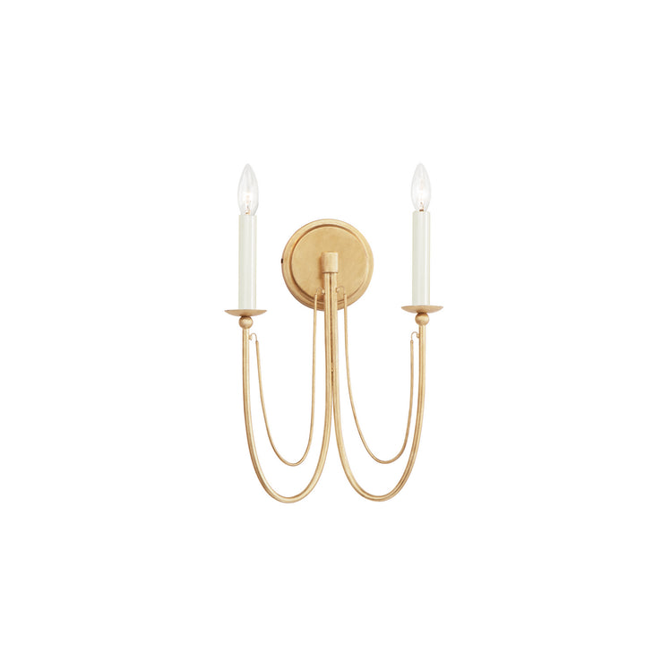 Maxim Plumette 12161GL Wall Sconce Light - Gold Leaf