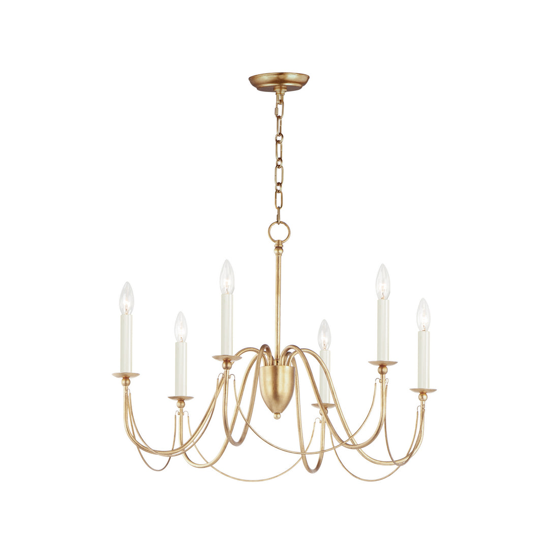 Maxim Plumette 12166GL Chandelier Light - Gold Leaf