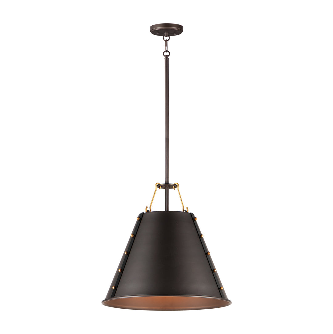Maxim Trestle 25162OIAB Pendant Light - Oil Rubbed Bronze / Antique Brass