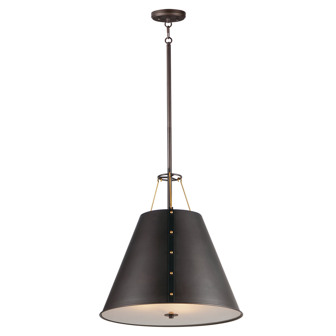 Maxim Trestle 25164OIAB Pendant Light - Oil Rubbed Bronze / Antique Brass