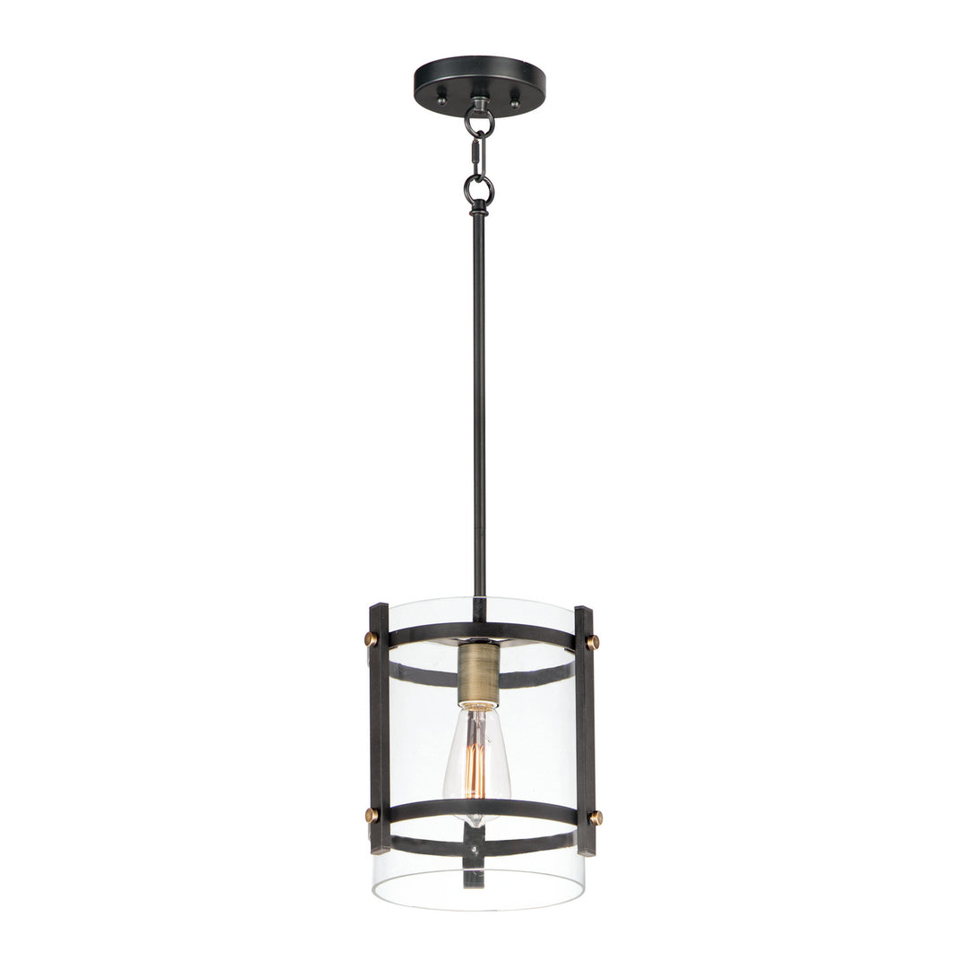 Maxim Capitol 2649BKAB Pendant Light - Black / Antique Brass