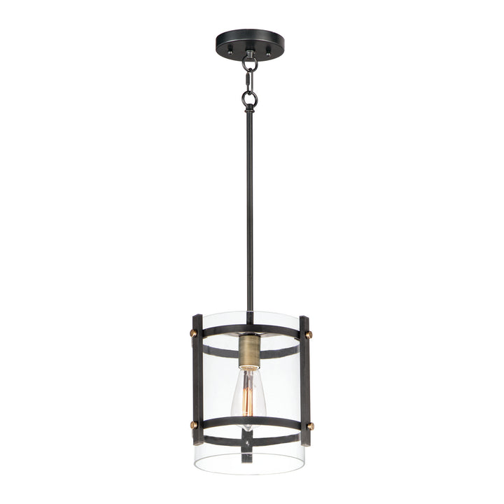 Maxim Capitol 2649BKAB Pendant Light - Black / Antique Brass