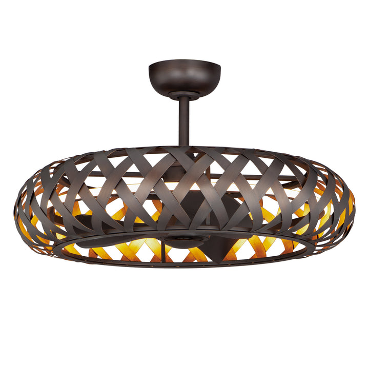 Maxim Weave 61010BZGTGLD Ceiling Fan - Bronze Gilt / Gold