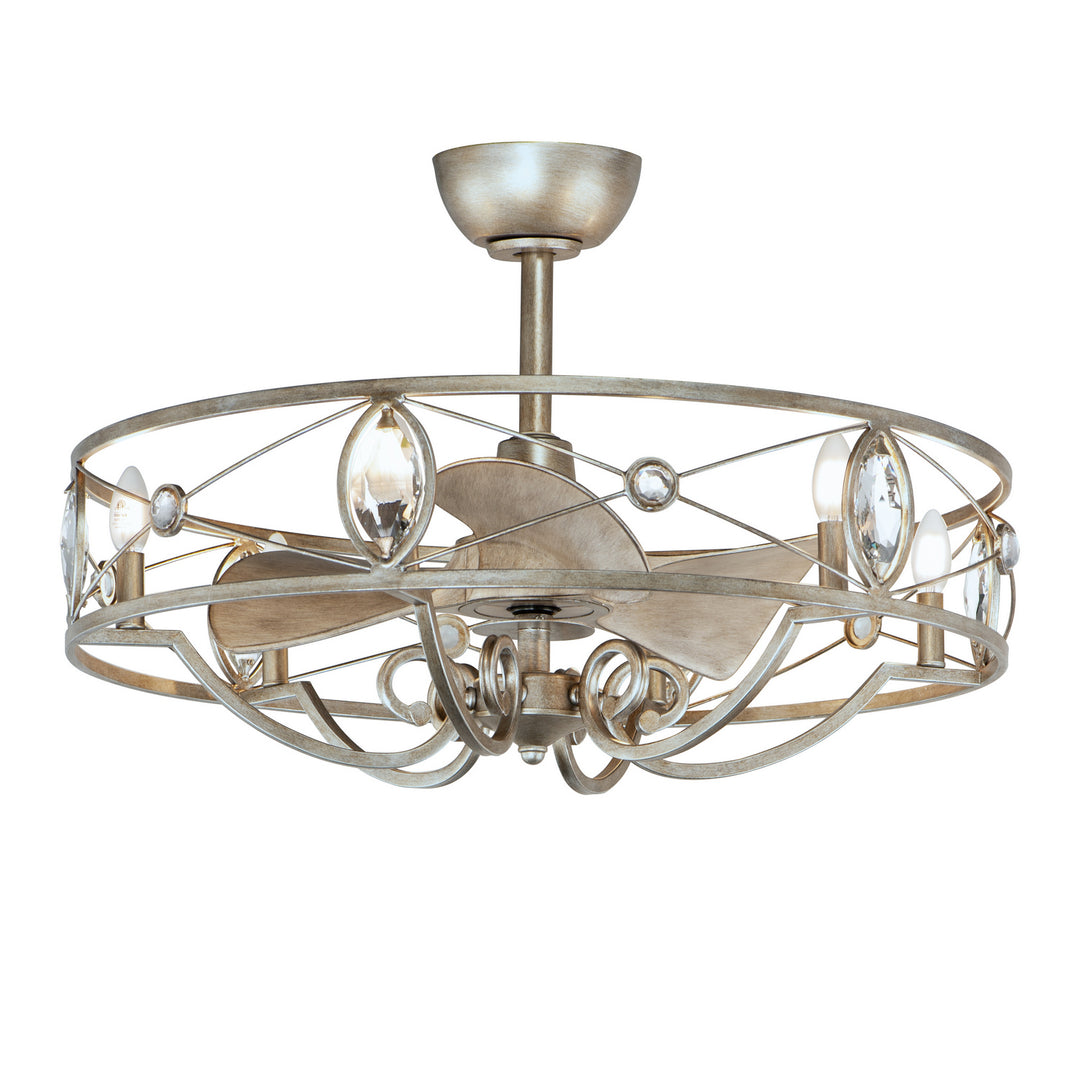 Maxim Solitaire 61013SM Ceiling Fan - Silver Mist