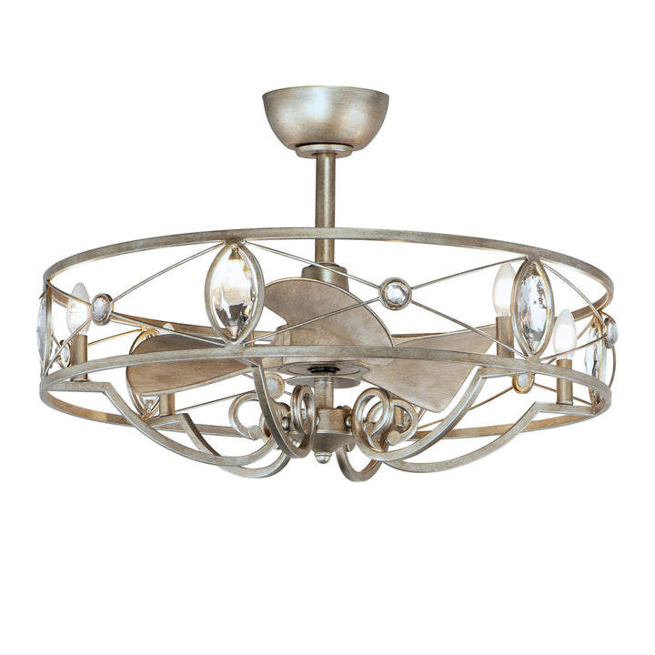 Maxim Solitaire 61013SM Ceiling Fan - Silver Mist
