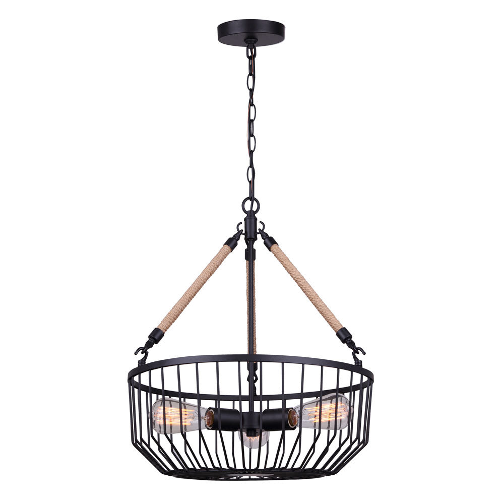 Canarm  ICH1061A03BK18 Chandelier Light - Black