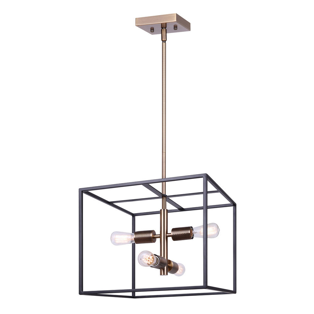 Canarm Bodie ICH1069A04BKG15 Chandelier Light - Black And Gold