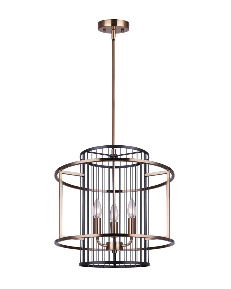 Canarm  ICH743B03BKG17 Chandelier Light - Black And Gold