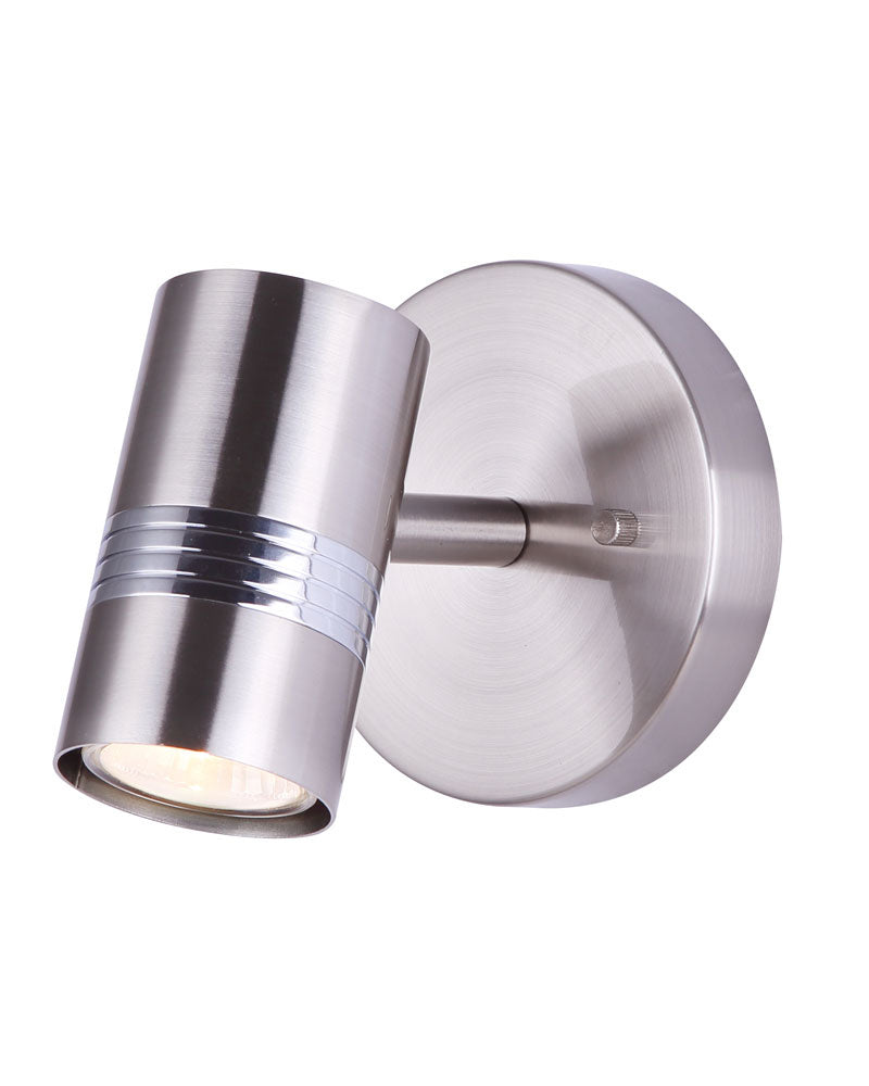 Canarm  ICW1058A01BNC10 Wall Light - Brushed Nickel And Chrome