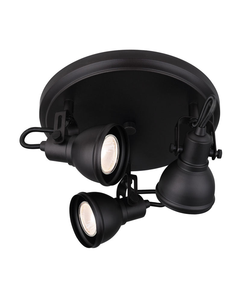 Canarm Lighting ICW622A03BK10  Polo Track Light Black