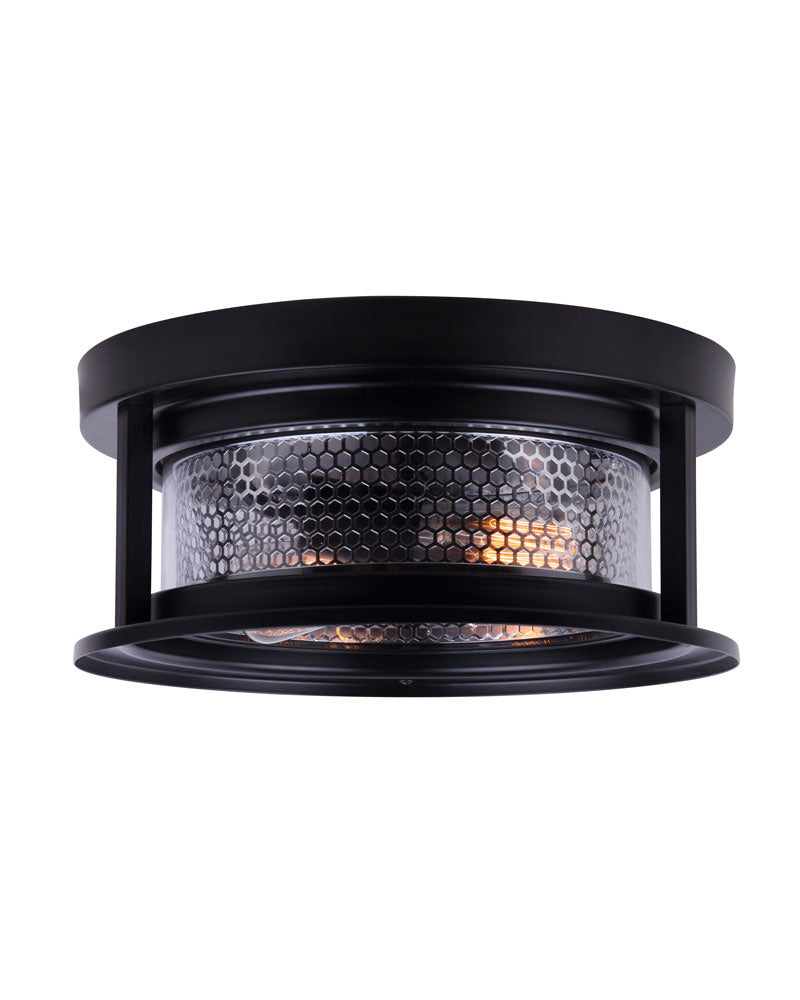 Canarm Lighting IOL526BKC  One Light Outdoor Flush Mount Outdoor Black