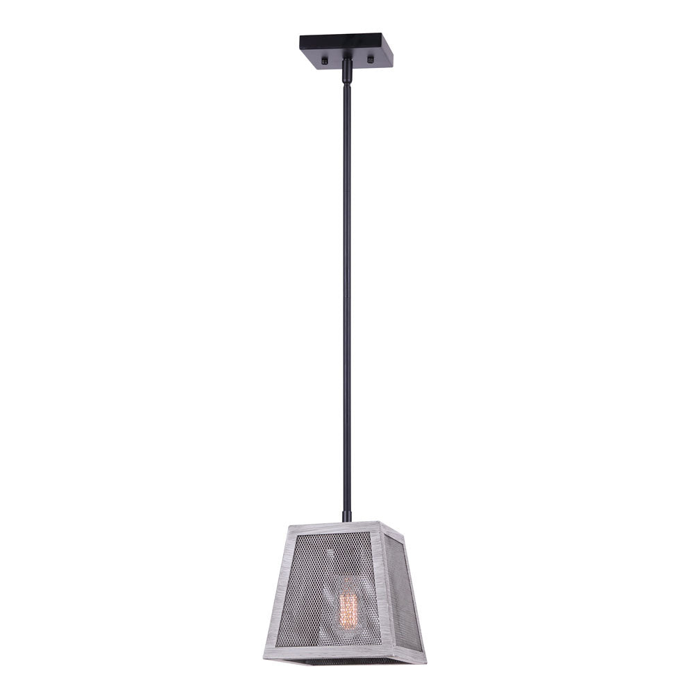 Canarm  IPL1065A01BBG Pendant Light - Matte Black And Brushed Grey