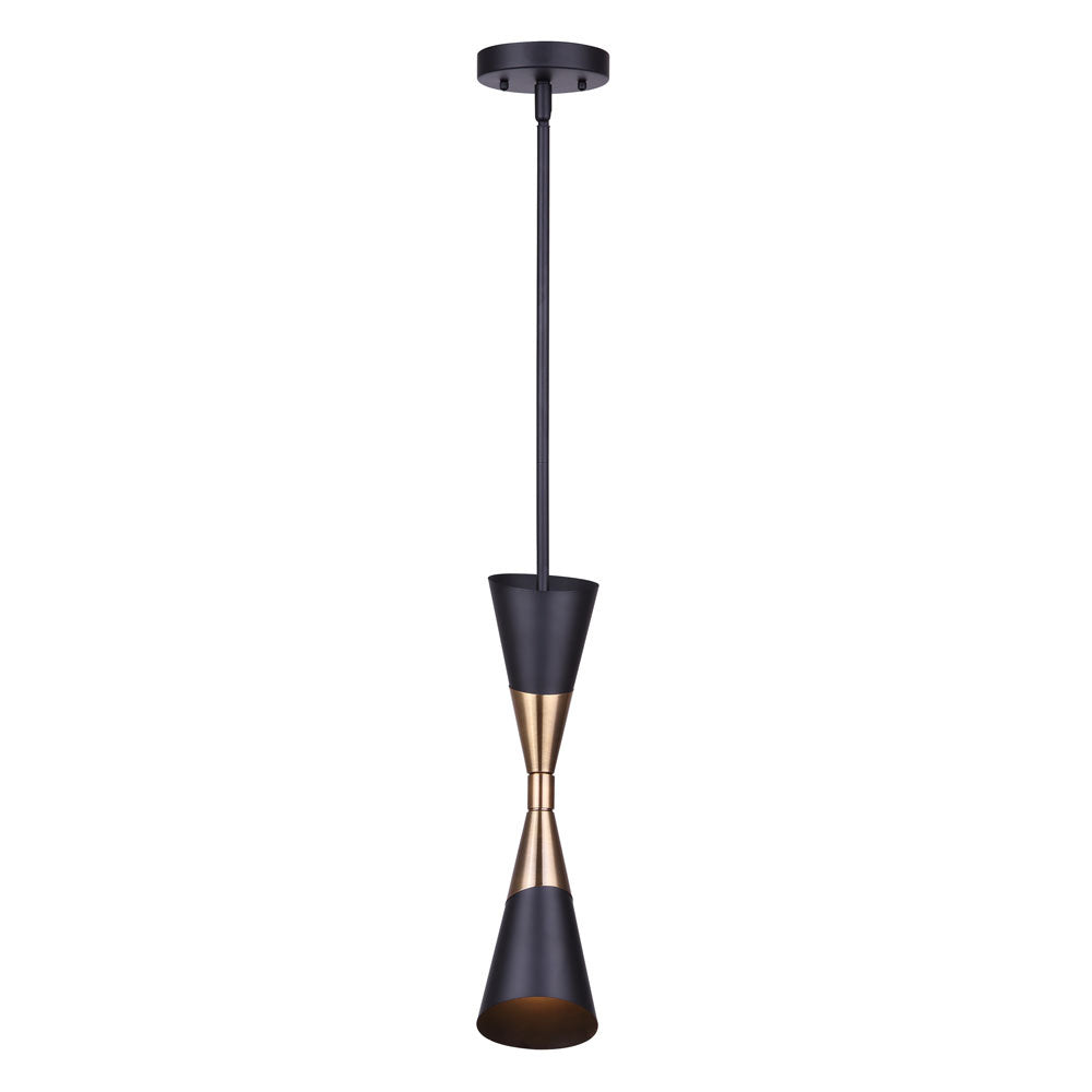 Canarm Emlen IPL1073A01BKG Pendant Light - Black And Gold