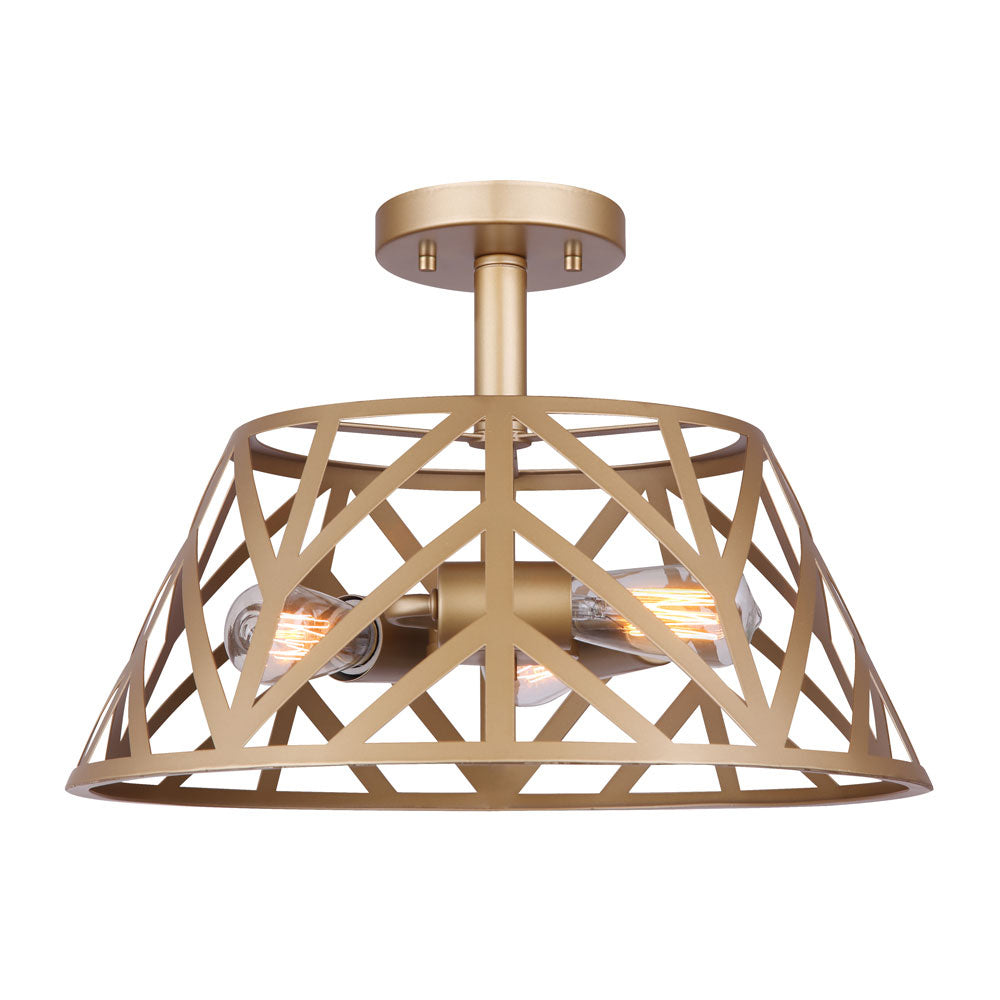 Canarm Maud ISF635B03PGD Ceiling Light - Gold