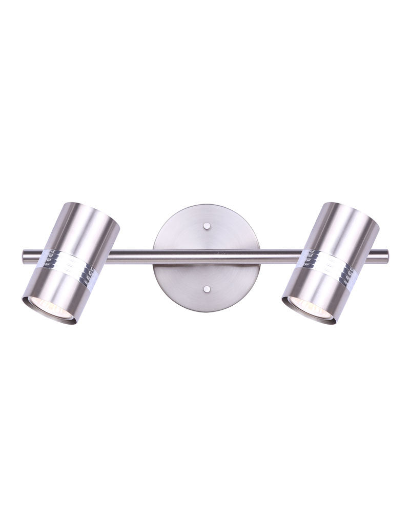 Canarm Aldi IT1058A02BNC10 Wall Sconce Light - Brushed Nickel And Chrome