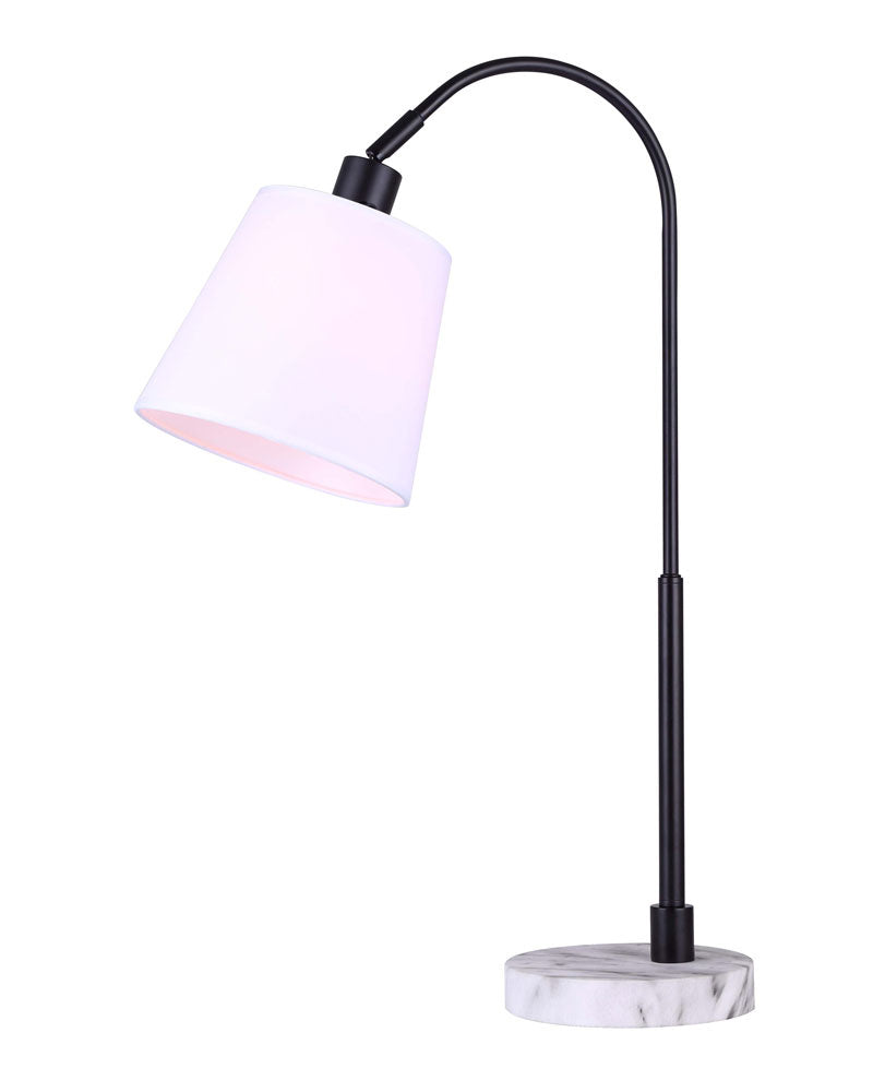 Canarm Lighting ITL750B27BKM   Lamp Matte Black And Faux Marble