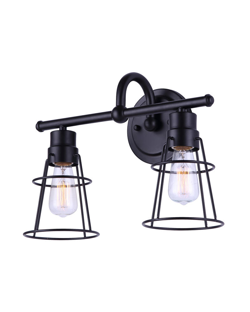Canarm Dree IVL1053A02BK Bath Vanity Light 15 in. wide - Black