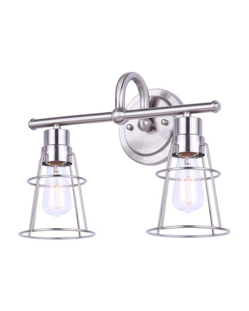 Canarm  IVL1053A02BN Bath Vanity Light 15 in. wide - Brushed Nickel