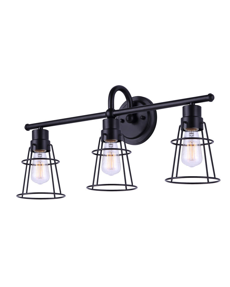 Canarm Dree IVL1053A03BK Bath Vanity Light 24 in. wide - Black