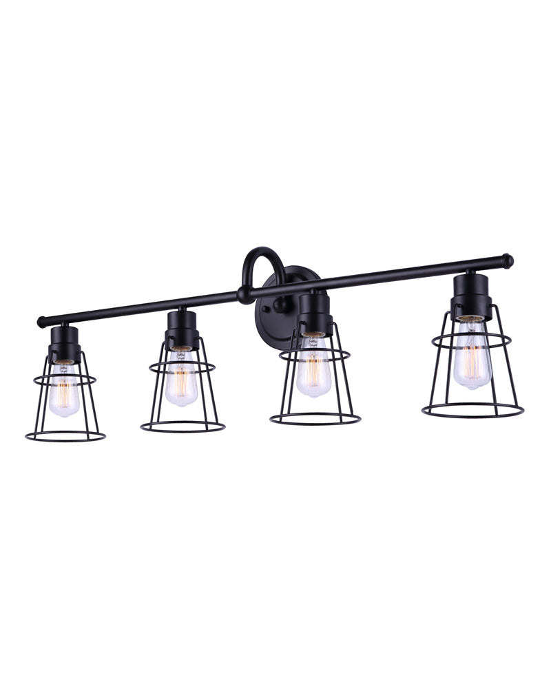 Canarm Dree IVL1053A04BK Bath Vanity Light 34 in. wide - Black