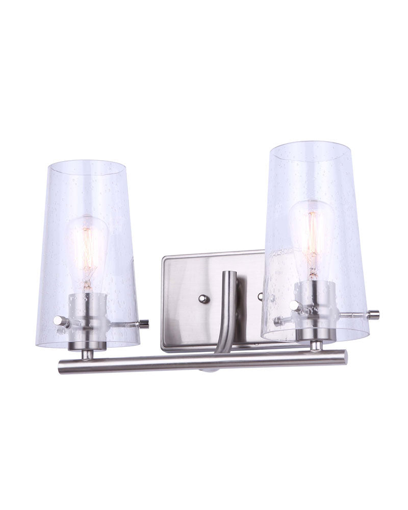 Canarm  IVL1080A02BN Bath Vanity Light 15 in. wide - Brushed Nickel