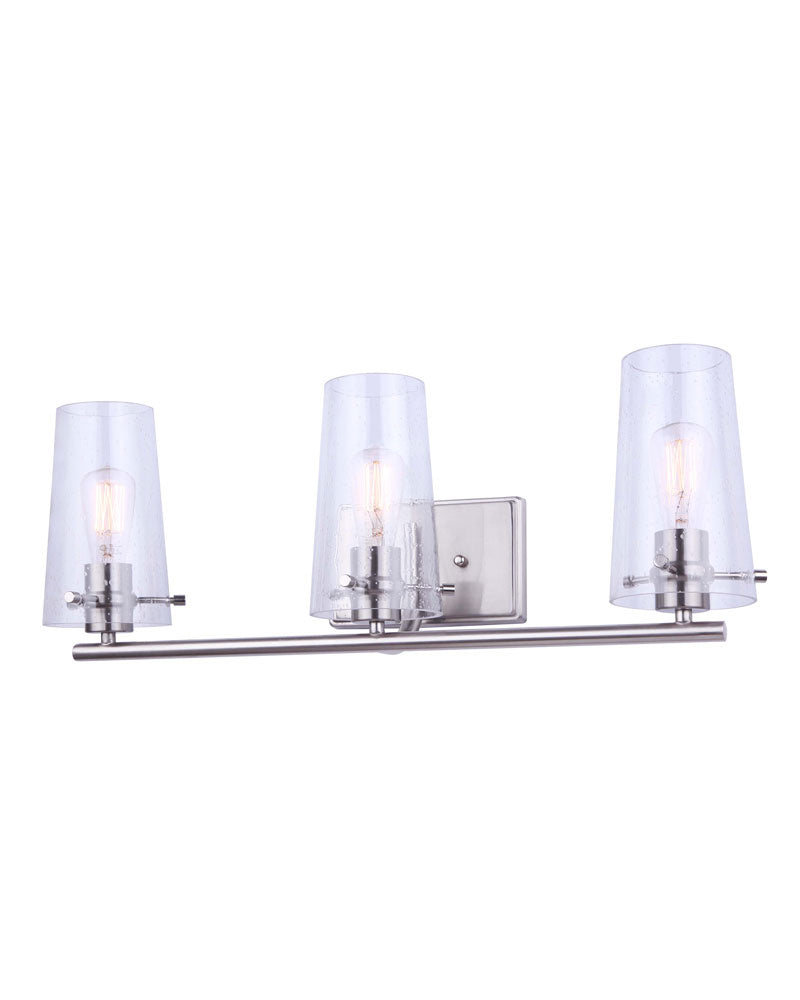 Canarm  IVL1080A03BN Bath Vanity Light 24 in. wide - Brushed Nickel
