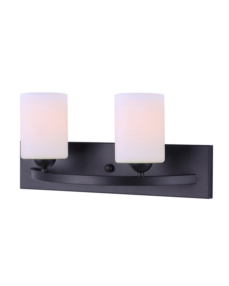 Canarm Hampton IVL370A02BK Bath Vanity Light 18 in. wide - Black